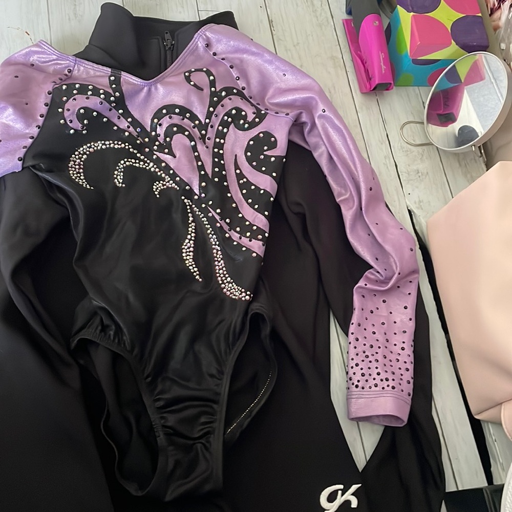 GK long sleeve leotard+GL black jacket